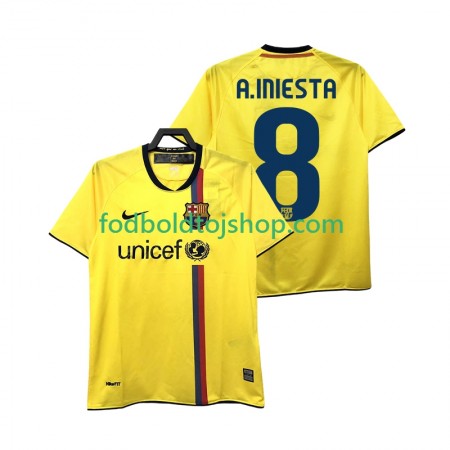 FC Barcelona A INIESTA 8 2008 2009 Retro Udebane trøje S/S